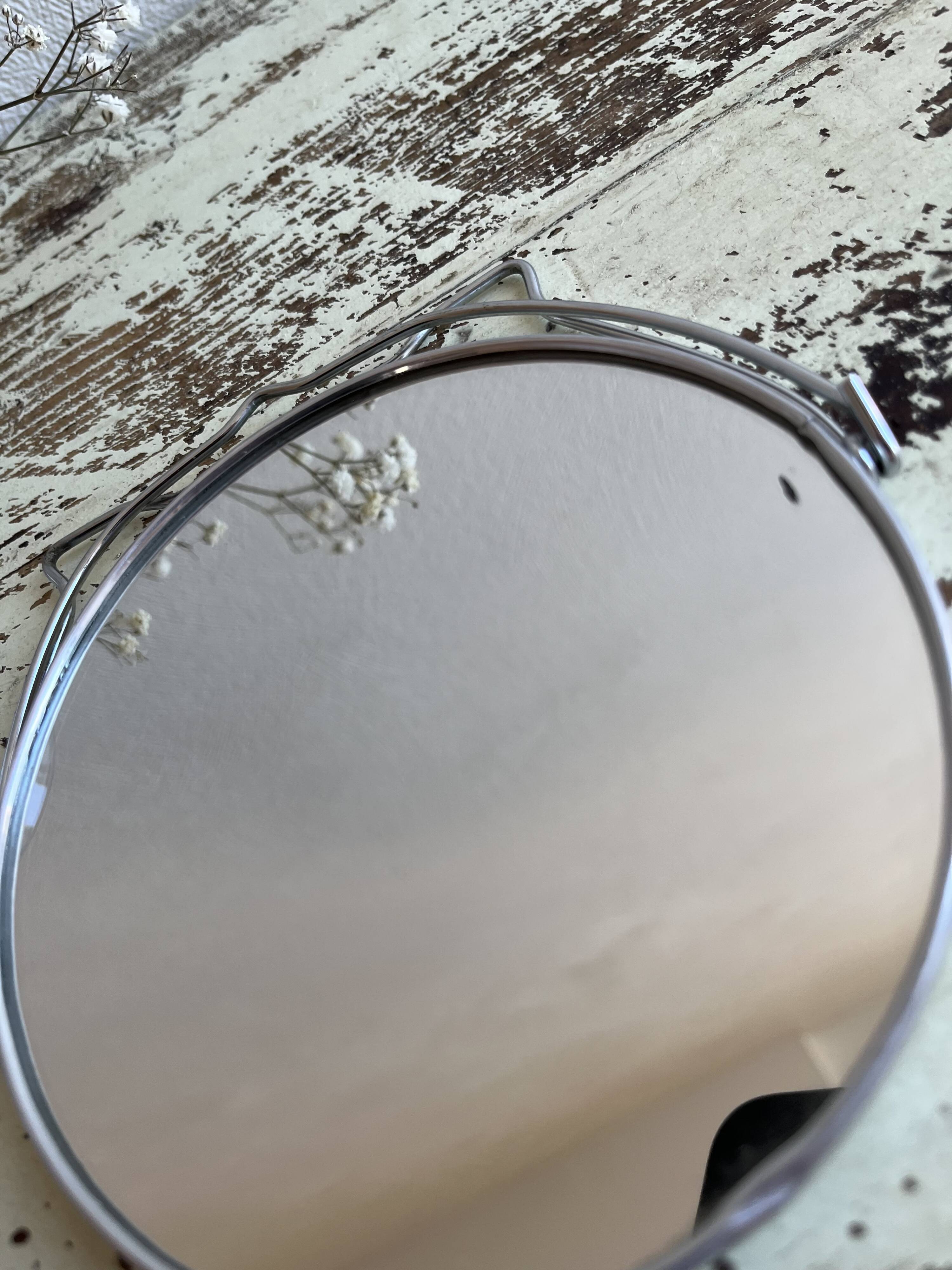 Round barber mirror 12.5 cm