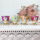 Set de 6 coquetiers vintage en porcelaine de limoges
