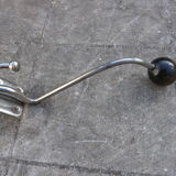 Double patère en bois et métal porte manteau