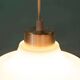 1960s vintage glass pendant light, Swedish pendant.