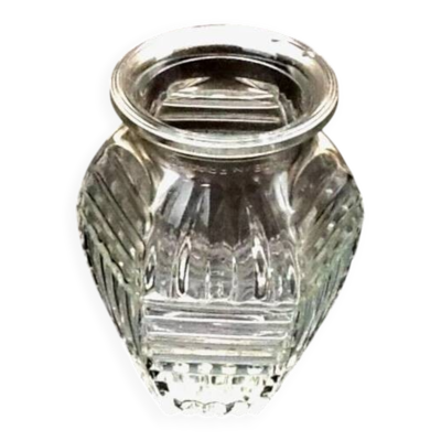 Vase hexagonal de style Art Déco  Gravé au col Made in France