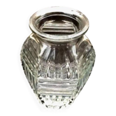 Art Deco style hexagonal vase Engraved on the neck Made in France