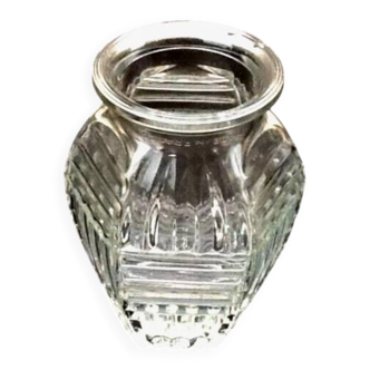 Vase hexagonal de style Art Déco  Gravé au col Made in France