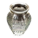 Art Deco style hexagonal vase Engraved on the neck Made in France