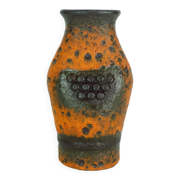 Vase robot en fat lava vintage des années 1960, modèle U-Keramik numéro 560/20.