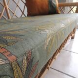 rattan bench