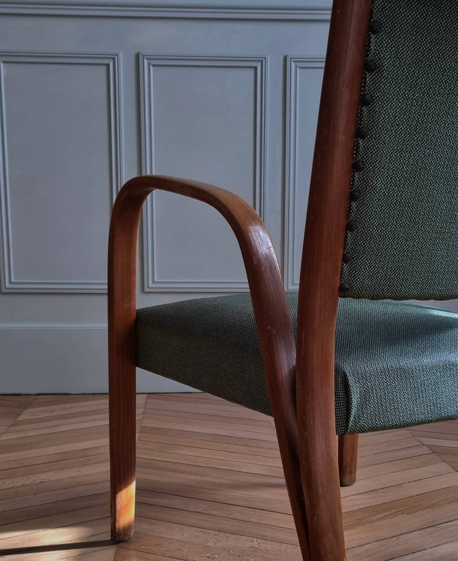 Fauteuil Bow Woods par Wilhem Von Bode pour Steiner