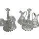 Tableware, two moulded glass table servants from the early 20th century.