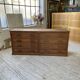 50s pitch pine haberdashery cabinet