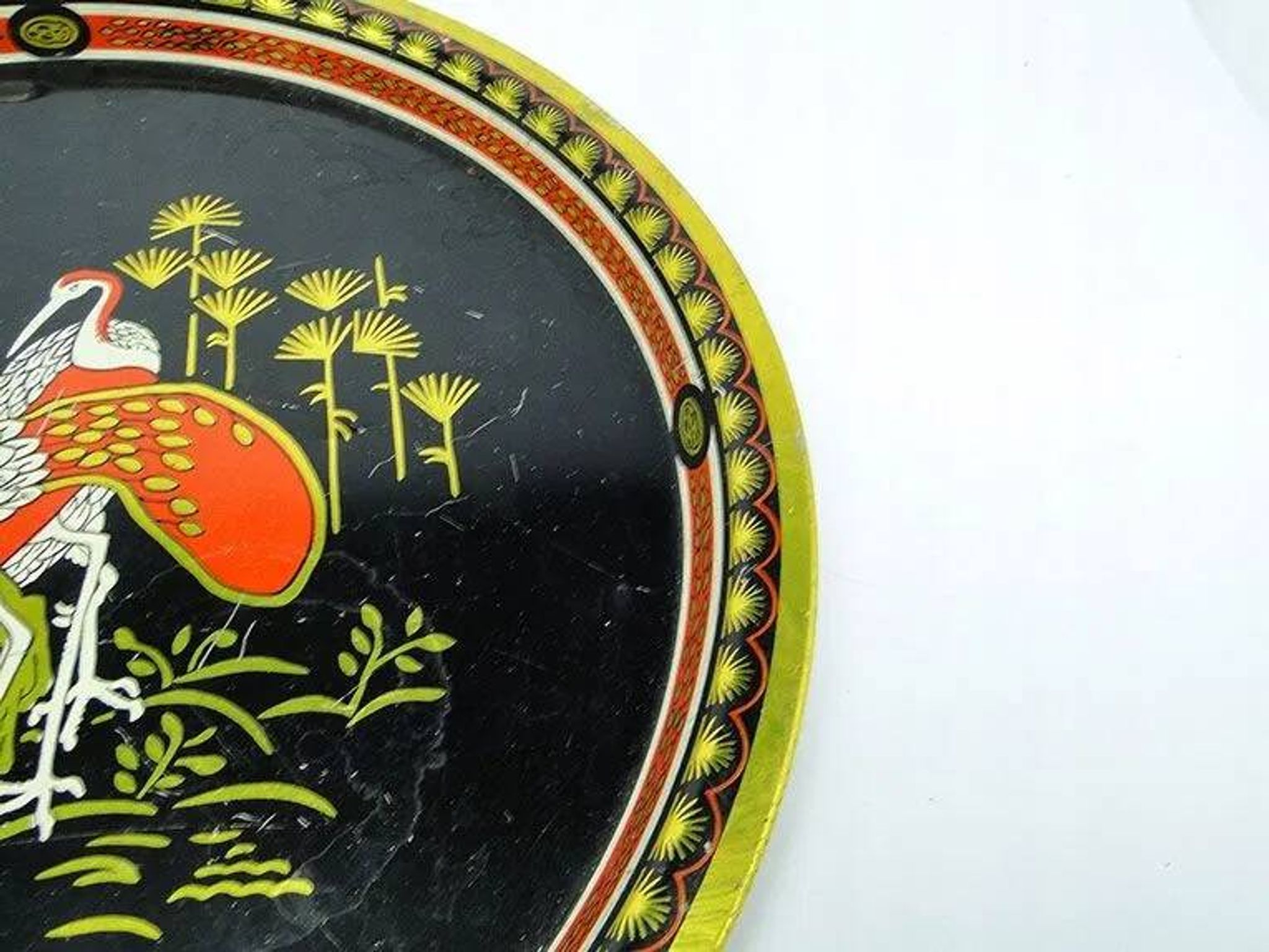 D7Z USSR Soviet tray with cranes PRL