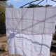 Vintage white linen tablecloth