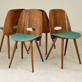 Set of 4 Lollipop chairs by Frantisek Jirak for Tatra 1960
