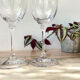 6 crystal red wine glasses Mikasa model Stephanie