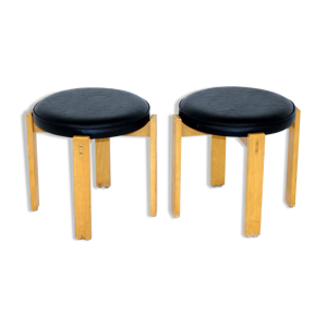 2 tabourets scandinave