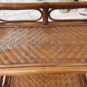 Rattan shelf