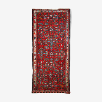 Vintage Persian Hamadaan done hand 78cm x 193cm carpet 1970 s