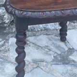 Chaise escabelle en chêne