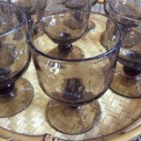 Series of 8 walking glasses