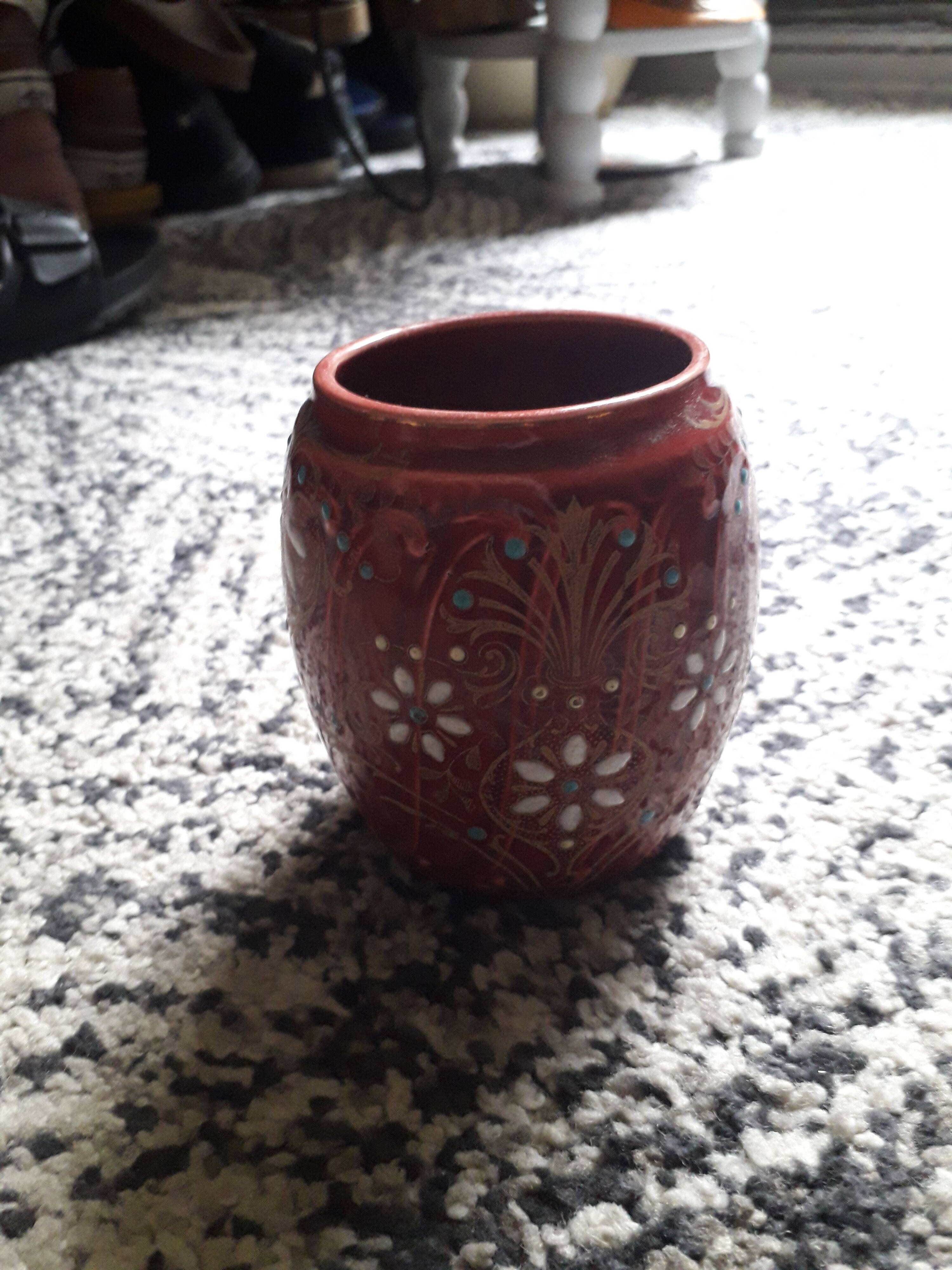 Art Deco slipware vase