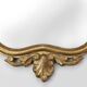 Miroir baroque belge du XXe siècle en bois doré