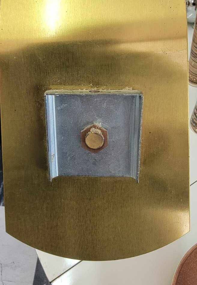 Vintage opaline and brass wall lights