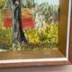 Original Swedish Oil on Canvas - "Autumn Tree" by J. Nilsson - Vintage and Framed - 49 × 38 cm