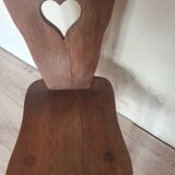 Chaise de vigneron en bois