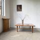 1940 marquetry oak coffee table