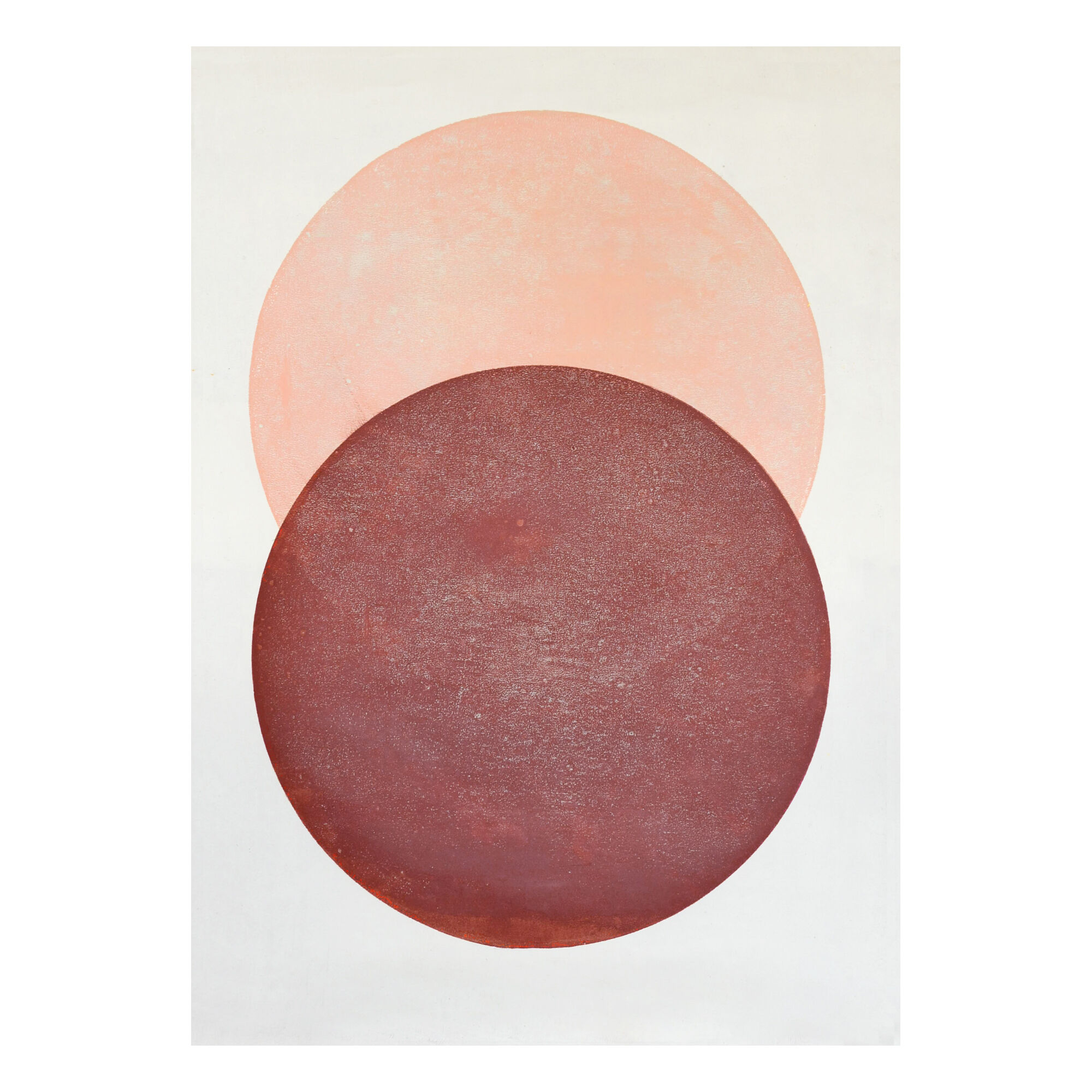 Painting on paper 50x70cm •Pink moon • signed Eawy