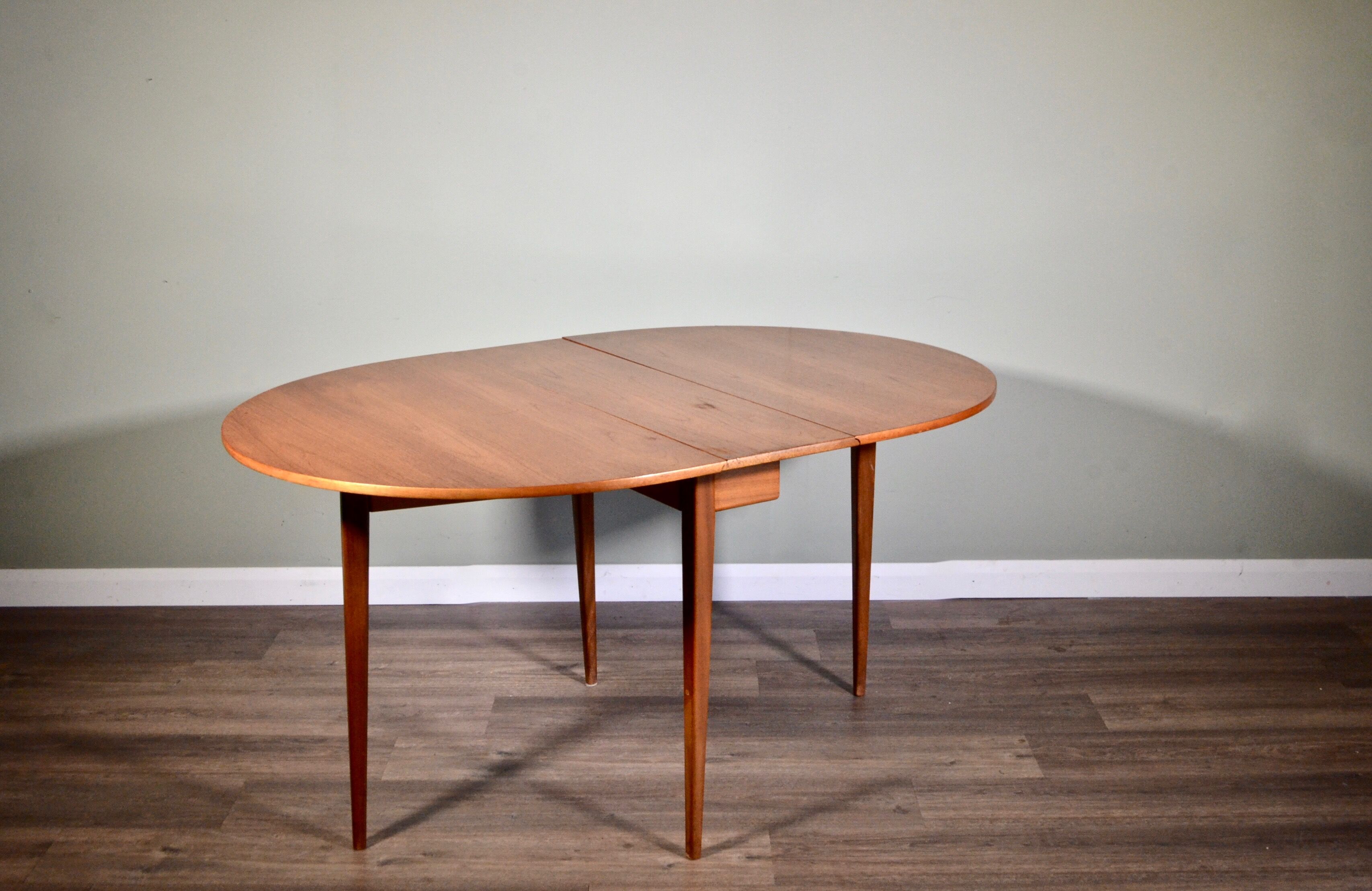 Vintage Midcentury Drop Leaf Teak Table. Delivery. Modern/ Retro / Danish style.