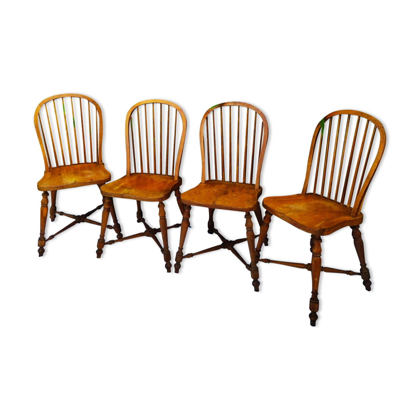 Solid wood chairs, vintage