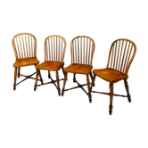 Solid wood chairs, vintage