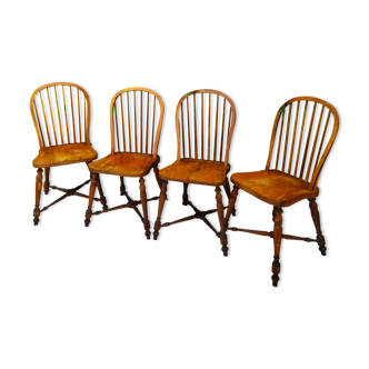 Solid wood chairs, vintage