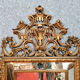 mirror Louis XV- Regency a pare closed in gilded wood around 1850-1880   166x93cm