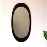 Seventies oval wall mirror