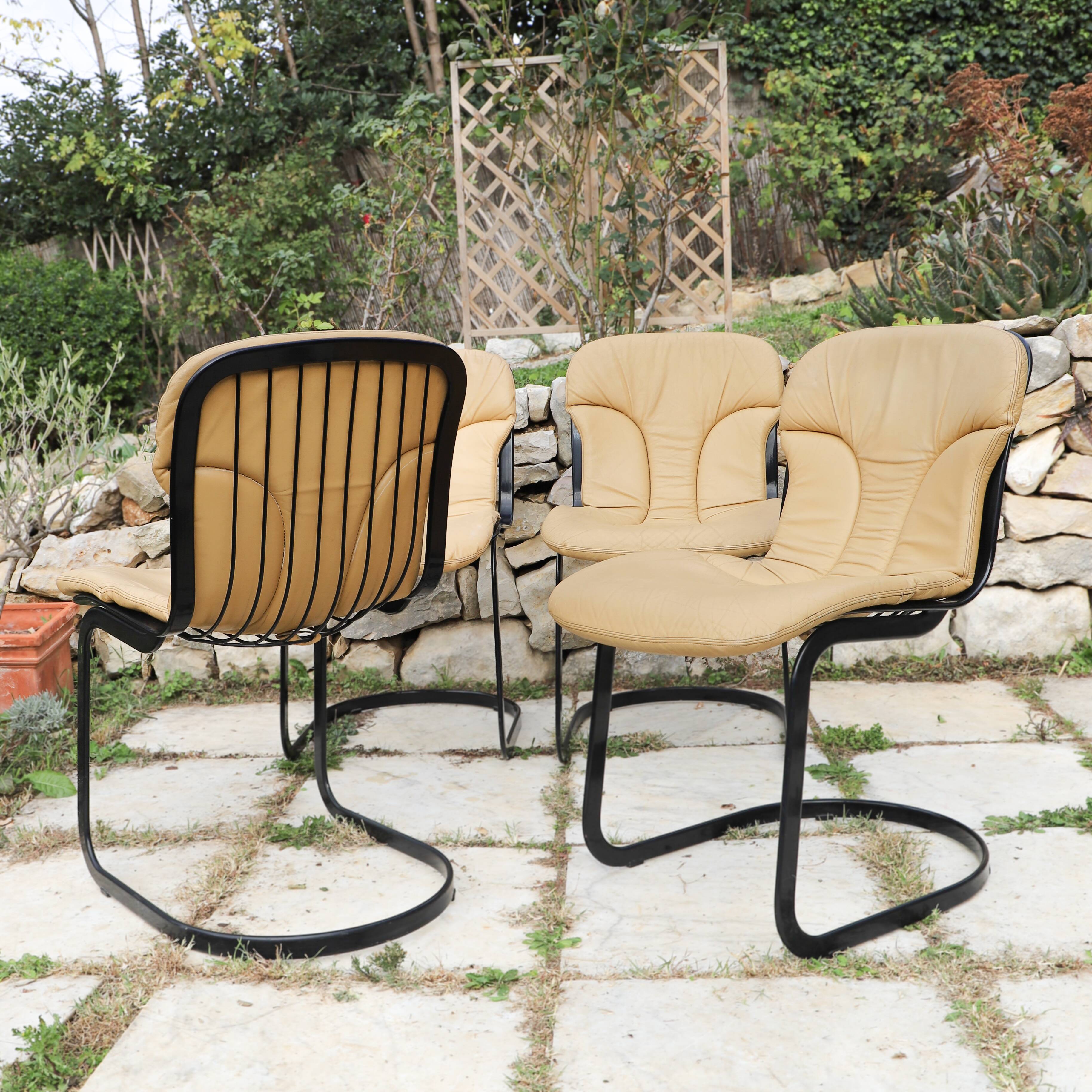 4 chairs Cidue 1970