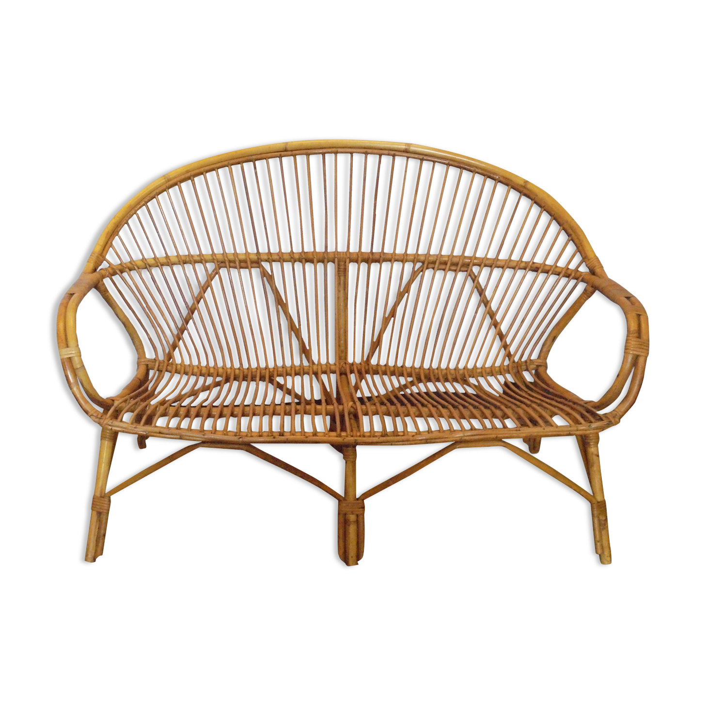 Bamboo sofa and rattan from the 60s