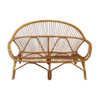 Bamboo sofa and rattan from the 60s