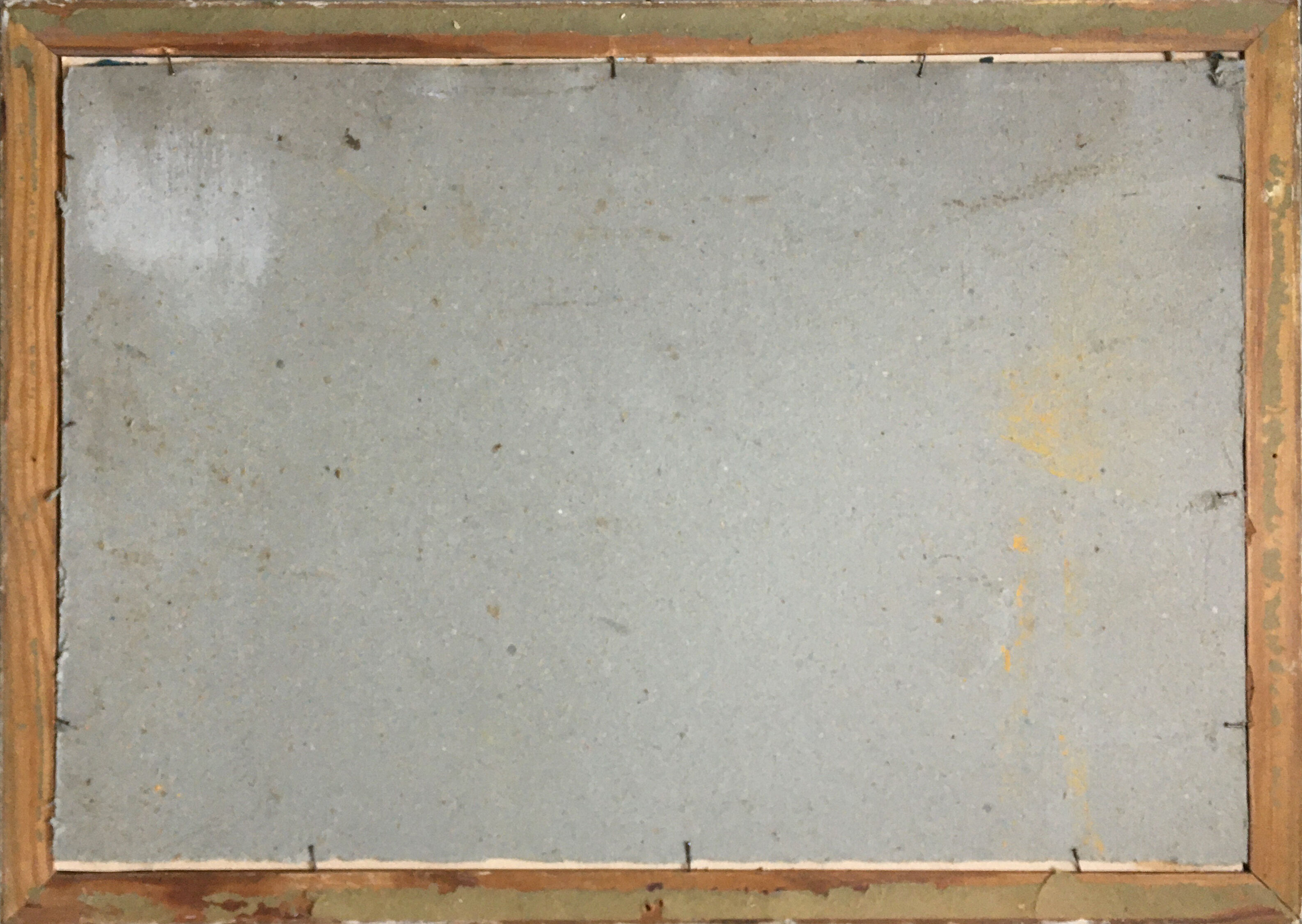 Painting Aquarelle enhanced "Breton Dream" by A.M. early XX