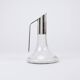 Riedel Mesa Elegant Silver & Crystal Carafe, Decanter, Pitcher, Italy, 1980s