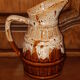 Flaming pitcher-scale ceramic barrel-shaped from the Faiencerie Revol