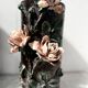 Pair of 20th century slip tube vases