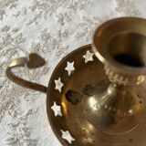 Brass cellar rat candlestick