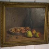 Oil painting on canvas, still life, signed C. Declercq, 1893