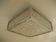 Vintage ceiling lamp with plastic sheets in chomed profiles 46x46 cm