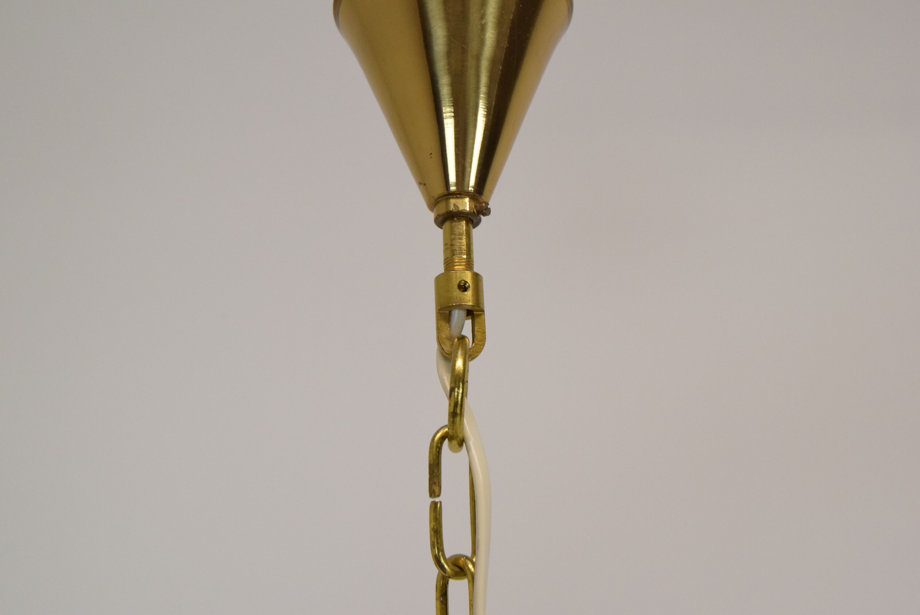 Mid-century Glass Pendant,Kamenicky Senov,1960's.