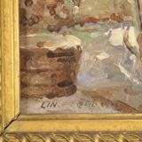 Italian painting signed seascape