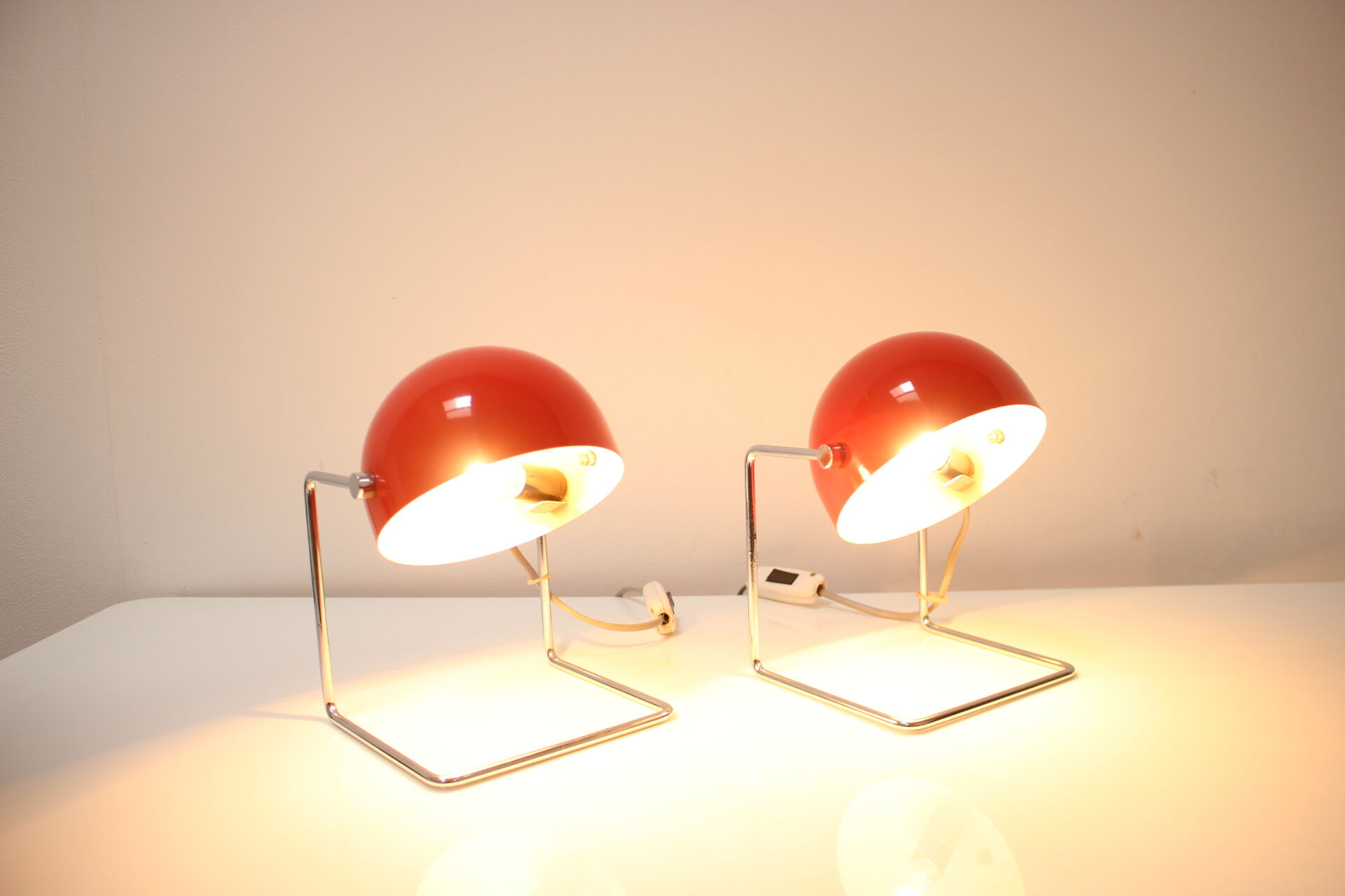 Mid-century table lamps designed by Josef Hurka for Napako, 1960's