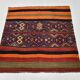 4x4 Square Bohemian Pattern Kilim Area Rug, 128x128Cm