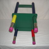 Children's pencil chair from the 80s